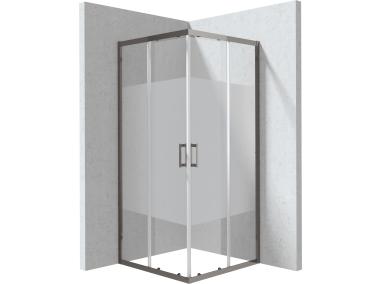 Zdjęcie: Kabina prysznicowa Funkia Evo kwadratowa 90x90 cm - wzór pas DEANTE