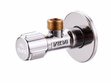 Zdjęcie: Zawór kątowy grzybkowy Zuno 1/2"x3/8" DURO