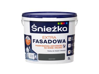 Zdjęcie: Farba Extra Fasadowa Grafitowy 5L N ŚNIEŻKA