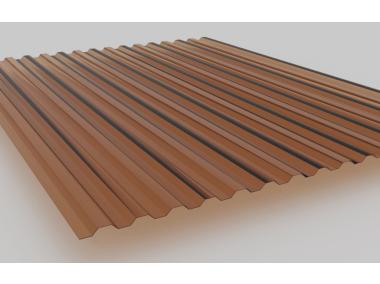 Zdjęcie: Płyta poliwęglanowa Suntuf trapez 76/16 90x300 cm dymna SCALA