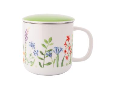 Zdjęcie: Kubek Przebudzenie natury 380 ml z zaparzaczem i pokrywką ALTOM DESIGN