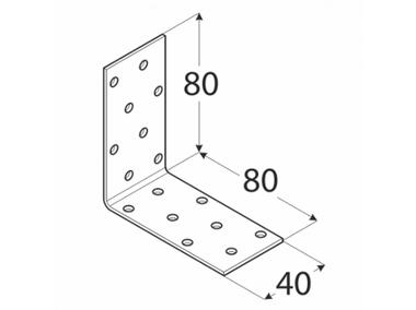 Zdjęcie: Kątownik montażowy 8x8x4 cm KM7 DMX