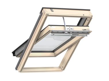 Zdjęcie: Okno elektryczne GLL 1061Z21A drewniane otwierane u góry, 78x140 cm VELUX