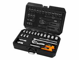 Zestaw kluczy nasadowych 1/4", 20 sztuk, satynowy NEO TOOLS