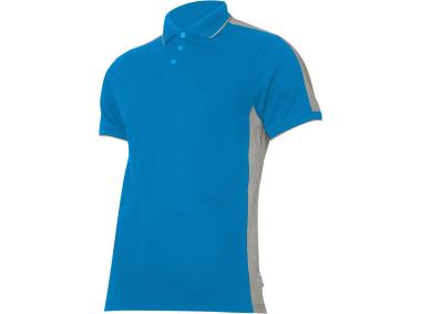 Zdjęcie: Koszulka Polo 190g/m2, niebiesko-szara, M, CE, LAHTI PRO