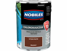 Farba emalia chlorokauczukowa 5 L brązowa NOBILES