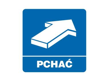 Zdjęcie: Oznaczenie "Pchać" 10,5x10,5 cm METRO