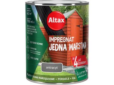 Zdjęcie: Impregnat Jedna warstwa 4 lata, antracyt 0,75 L ALTAX