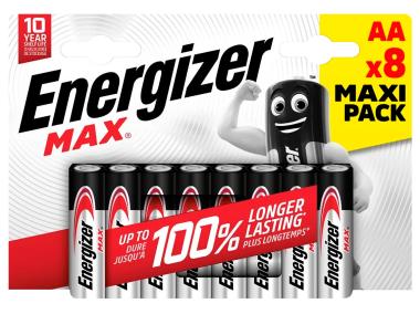 Zdjęcie: Baterie alkaliczne MAX LR6/AA 8 sztuk ENERGIZER