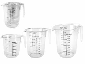 Dzbanek z miarką zestaw 3 sztuk 0,25L, 0,5L, 1L 50241 RAVI