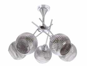 Lampa wisząca Cesar 5x40 W E27 srebrny CANDELLUX