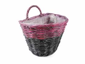 Koszyk kwietnik zawieszany na ścianę 25x20x20/26 cm TIN TOURS