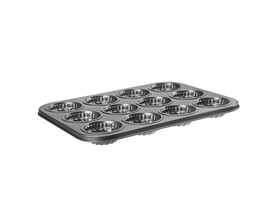 Forma nieprzywieralna do muffinek Silver babka 35x26 cm GALICJA