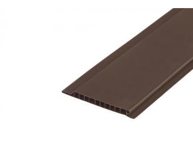 Zdjęcie: Podbitka dachowa panel ścienny 10 cm PVC 2,6 m Brązowy CEZAR