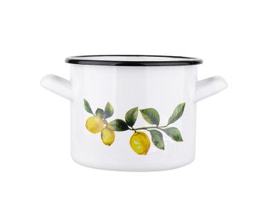 Zdjęcie: Garnek prosty Lemon 5,8 L - 22 cm biały SILESIA