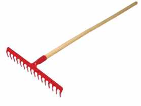 Grabie ogrodnicze 12-zębne nitowane z trzonkiem 110 cm PROFIX