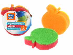 Gąbki do naczyń Apple 2 szt. RAVI