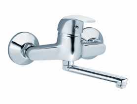 Bateria umywalkowa ścienna Vasto, chrom FERRO