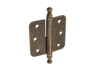 Zdjęcie: Zawias meblowy nakładany ozdobny patyna prawy METRO