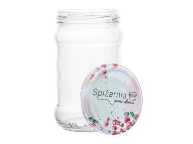 Zdjęcie: Komplet 6 słoików Spiżarnia Pani Domu 315 ml z zakrętką fi 66 4-zaczepową ALTOM DESIGN