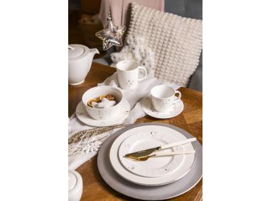 Zdjęcie: Talerz deserowy porcelanowy świąteczny Zimowy Blask 20 cm ALTOMDESIGN