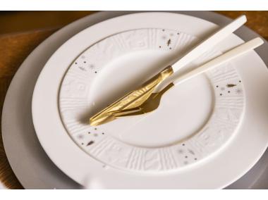 Zdjęcie: Talerz deserowy porcelanowy świąteczny Zimowy Blask 20 cm ALTOMDESIGN