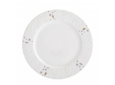 Zdjęcie: Talerz deserowy porcelanowy świąteczny Zimowy Blask 20 cm ALTOMDESIGN