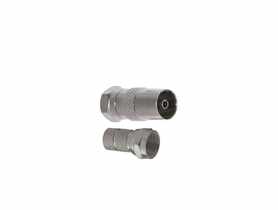 Adapter wtyk F-gniazdo TV - wtyk F BMJ11F DPM SOLID