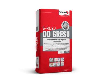 Zdjęcie: Klej uelastyczniony do gresu i murowania C1TE S-Klej 295 22,5 kg SOPRO