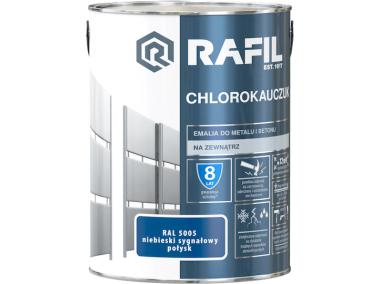 Zdjęcie: Emalia chlorokauczuk niebieski RAL5005 5L RAFIL