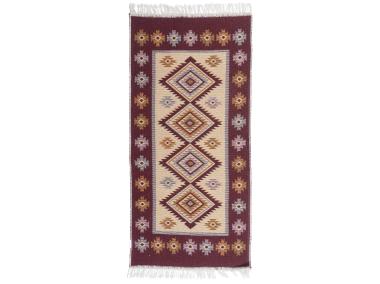 Zdjęcie: Dywan Kilim 60x120 cm śliwka romby MULTI-DECOR