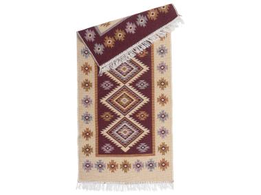 Zdjęcie: Dywan Kilim 60x120 cm śliwka romby MULTI-DECOR