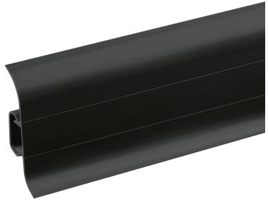 Zdjęcie: Listwa przypodłogowa PVC Premium Classic 22x59 mm; 2,20 m Czarny RAL 9005 Mat CEZAR