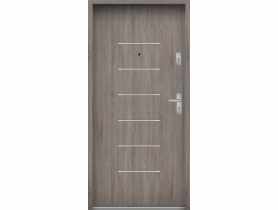 Drzwi wejściowe do mieszkań Bastion A-39 Dąb szary 90 cm lewe ODO KR CENTER