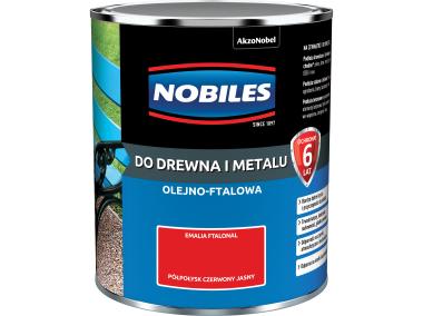 Zdjęcie: Emalia ftalowa półpołysk czerwony jasny Ftalonal 0,7 L NOBILES