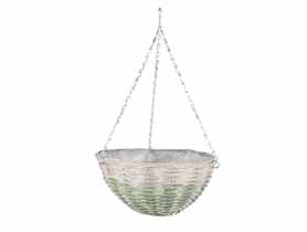 Kosz wiklinowy wiszący na kwiaty 36x36x20/60 cm TIN TOURS