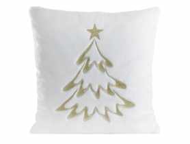 Poduszka dekoracyjna świąteczna 45x45 cm biało-złota EUROFIRANY