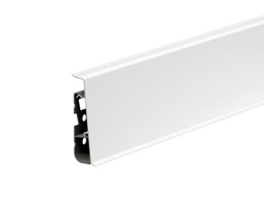 Zdjęcie: Listwa przypodłogowa PVC Hi Line Prestige 2,2x7,5 cm 2,50 m Biały RAL 9003 Mat CEZAR