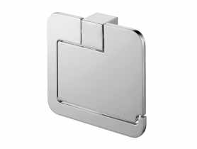 Uchwyt do wc z klapką Futura silver chrom BISK