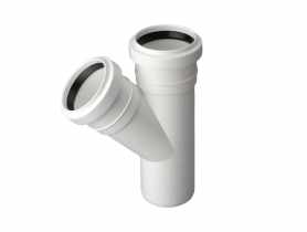 Trójnik kanalizacyjny KW PP 32 67 stopni COMFORT