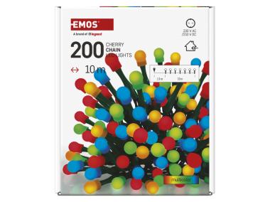 Zdjęcie: Lampki choinkowe 200 LED kulki 10 m IP20 multikolor EMOS