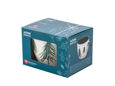 Zdjęcie: Kubek choinka zielona 460 ml z dekoracją na uchu ALTOM DESIGN