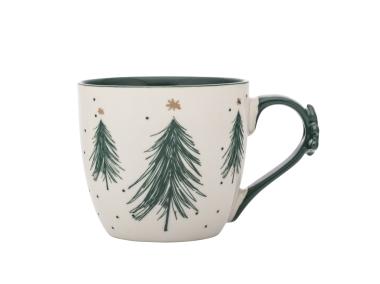 Zdjęcie: Kubek choinka zielona 460 ml z dekoracją na uchu ALTOM DESIGN