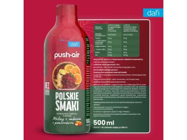 Zdjęcie: Koncentrat napoju malinowo-imbirowy z pomarańczą 500 ml DAFI