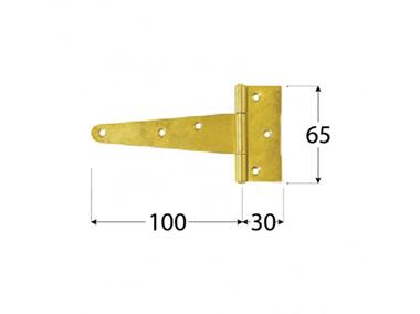 Zdjęcie: Zawias trójkątny 10x3x6,5 cm ZT100 DMX