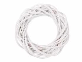 Wianek wiklinowy 30 cm biały TIN TOURS