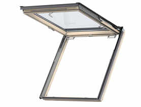 Okno wyłazowe klapowo-obrotowe GTL MK08 3070 drewniane, wyjście ewakuacyjne VELUX