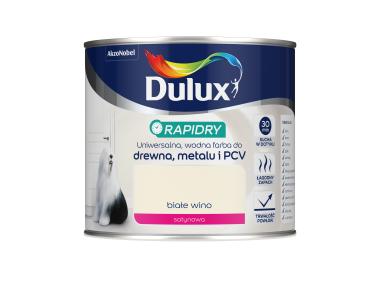 Zdjęcie: Farba do drewna, metalu i PCV Rapidry 0,4 L białe wino DULUX
