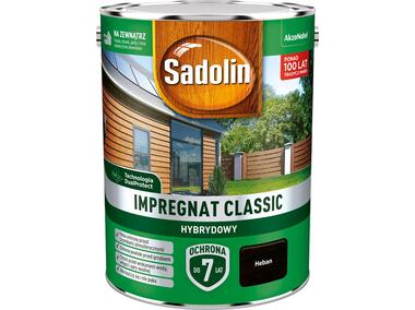 Zdjęcie: Impregnat Classic Hybrydowy heban 4,5 L SADOLIN