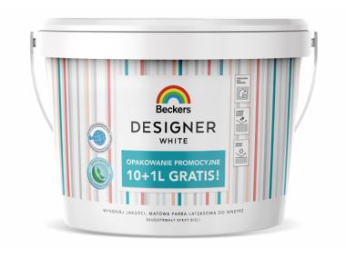 Zdjęcie: Farba biała do wnętrz Designer White 11 L BECKERS